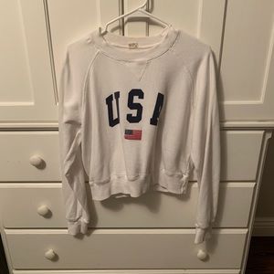 Brandy USA thin white pullover